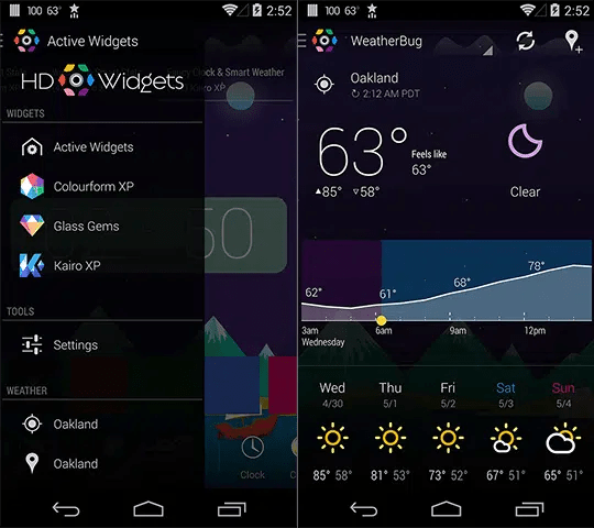 HD Widgets 4.0 permet d'avoir du Kitkat sans Android 4.4 DroidSoft