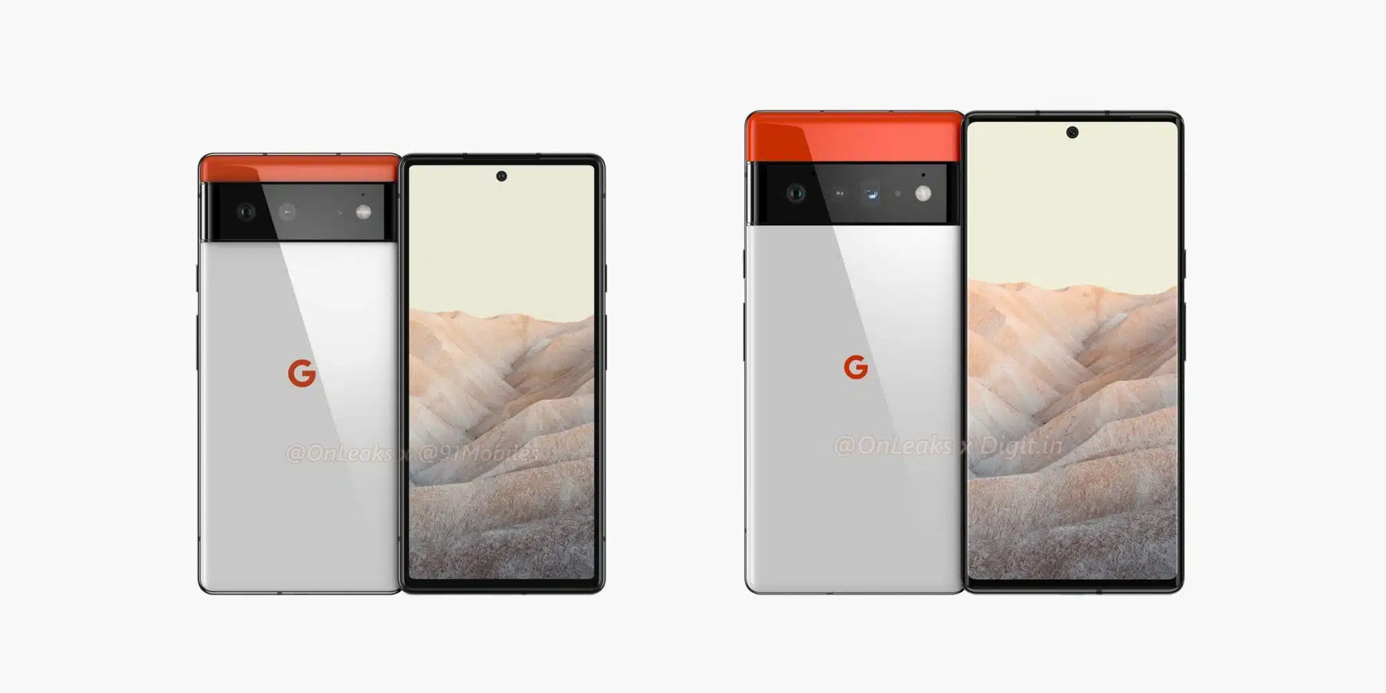 Google Pixel 6 et 6 Pro la fiche technique complète