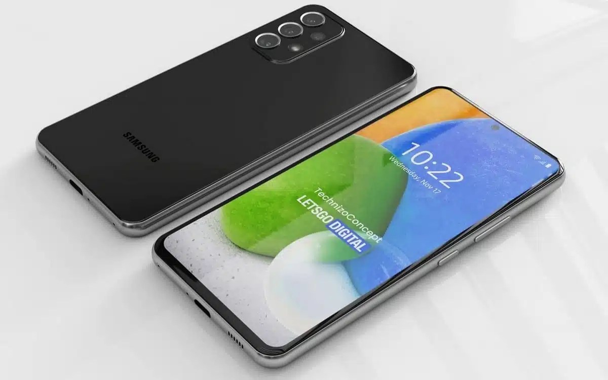 Samsung Galaxy A73 5G voici le design et une partie de la fiche