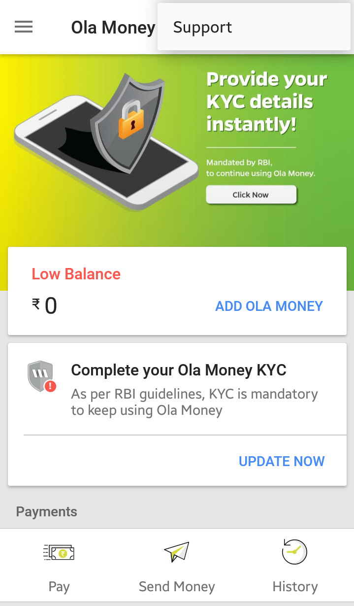 Ola Application Services other than just Booking Rides!