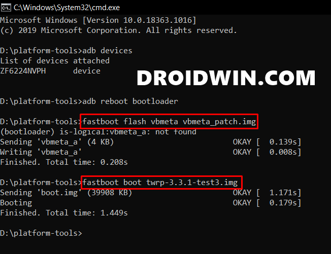 How to Install TWRP Recovery and Root Motorola One Action DroidWin