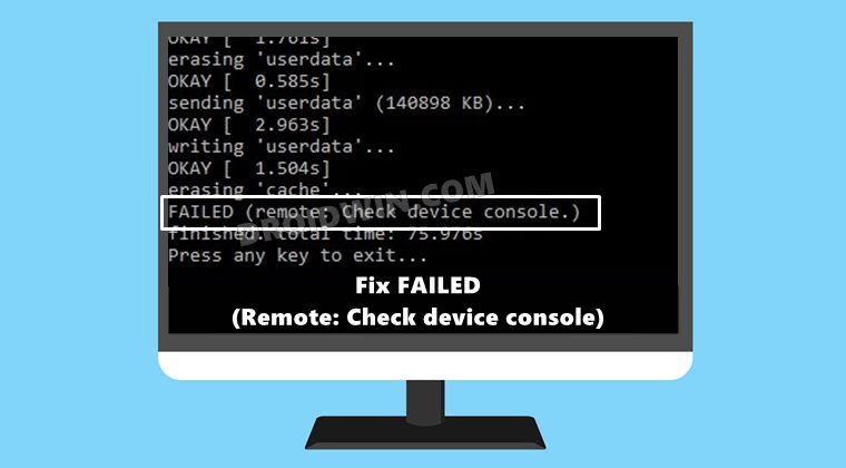 How to Fix FAILED (remote: Check device console) - DroidWin