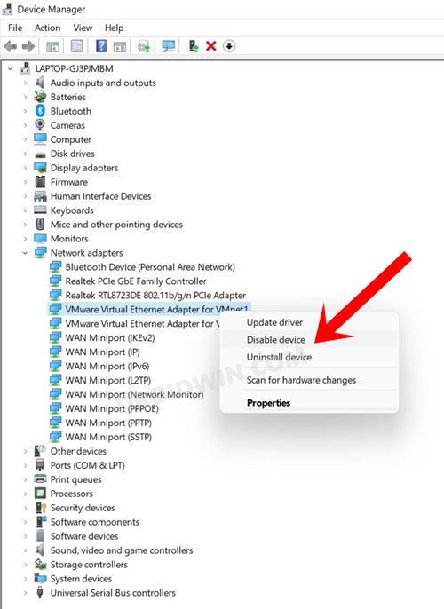 Enable Or Disable Network Adapters In Windows 11 4 Methods Droidwin