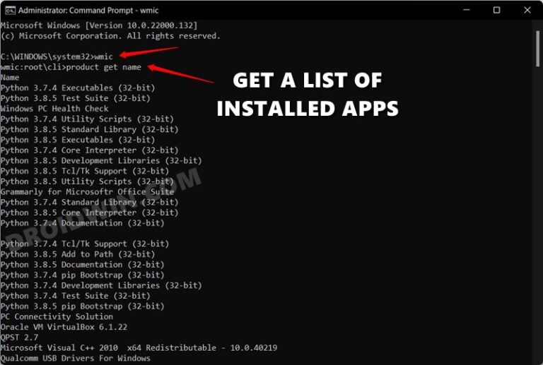Uninstall Apps via Command Prompt (CMD) or Powershell in Windows 11