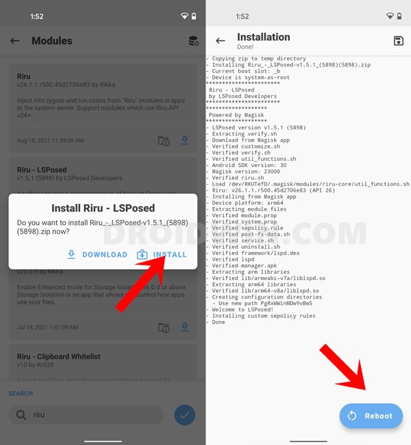 Install Xposed Framework on Android 10/11/12 using LSPosed - DroidWin