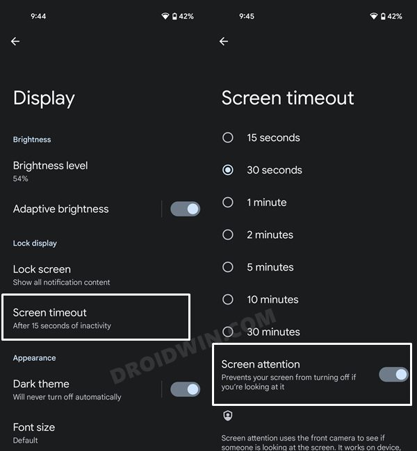 Screen Timeout not working in Android 12 How to Fix DroidWin