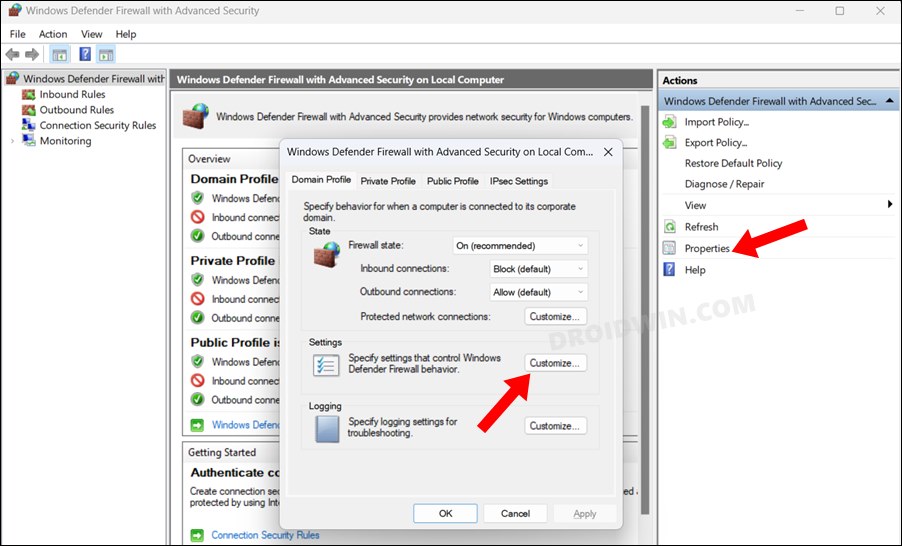 How to retrigger Windows Firewall Notification