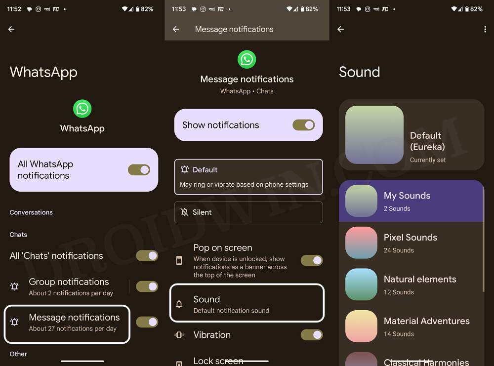 How to set a different notification sound for each app on Android
