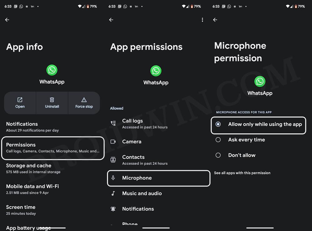 WhatsApp using Device's Microphone even when not running [Fix]