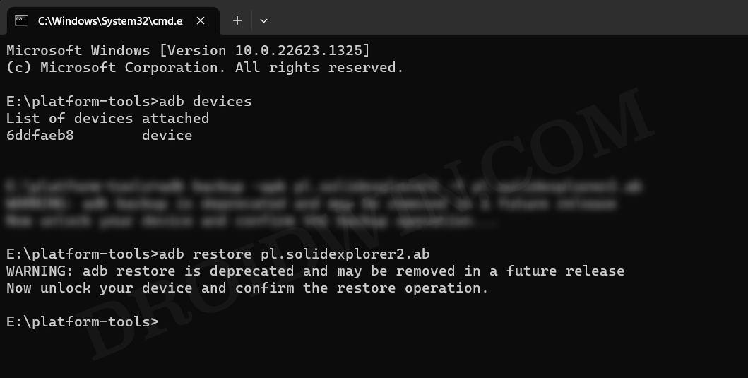 Create and Restore App Data Backup via ADB Commands