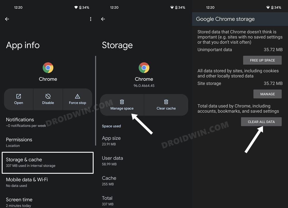 Text not displaying in Chrome Android How to Fix DroidWin