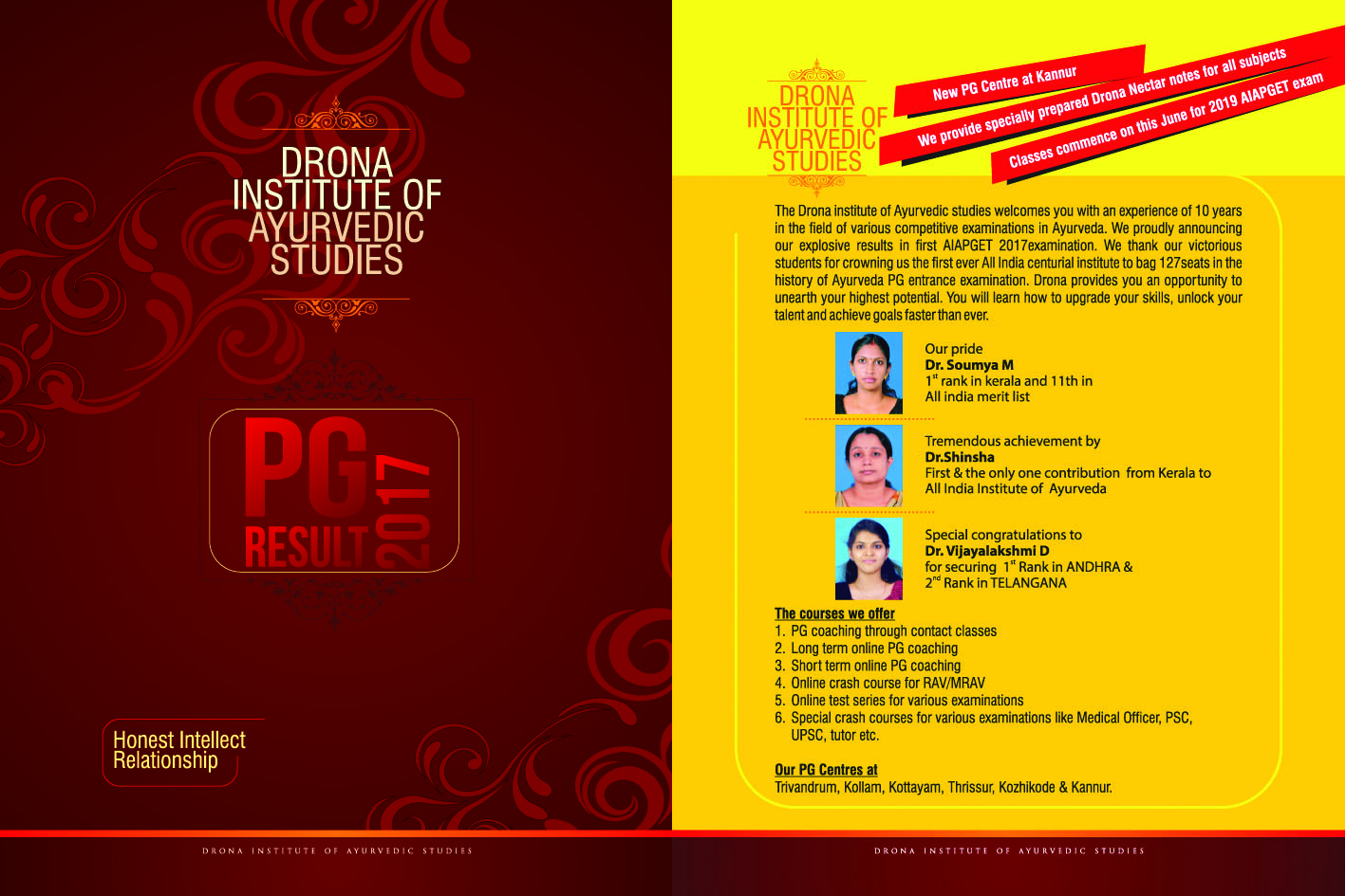 Previous results Drona Institute