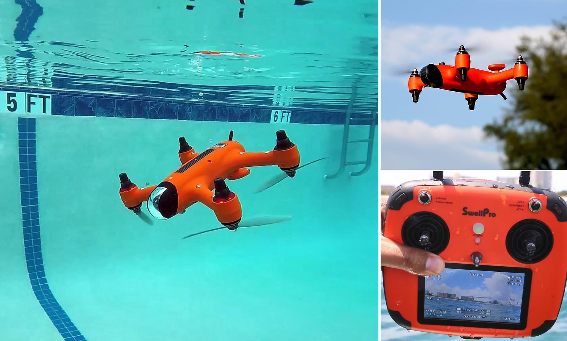 Waterproof Underwater Top Drones 2019 Fishing & Sailing Drone