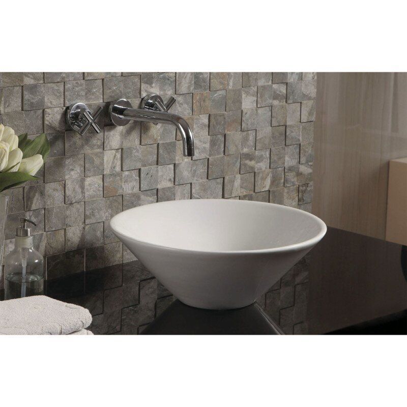 Раковина чаша накладная на столешницу в ванную 427мм x