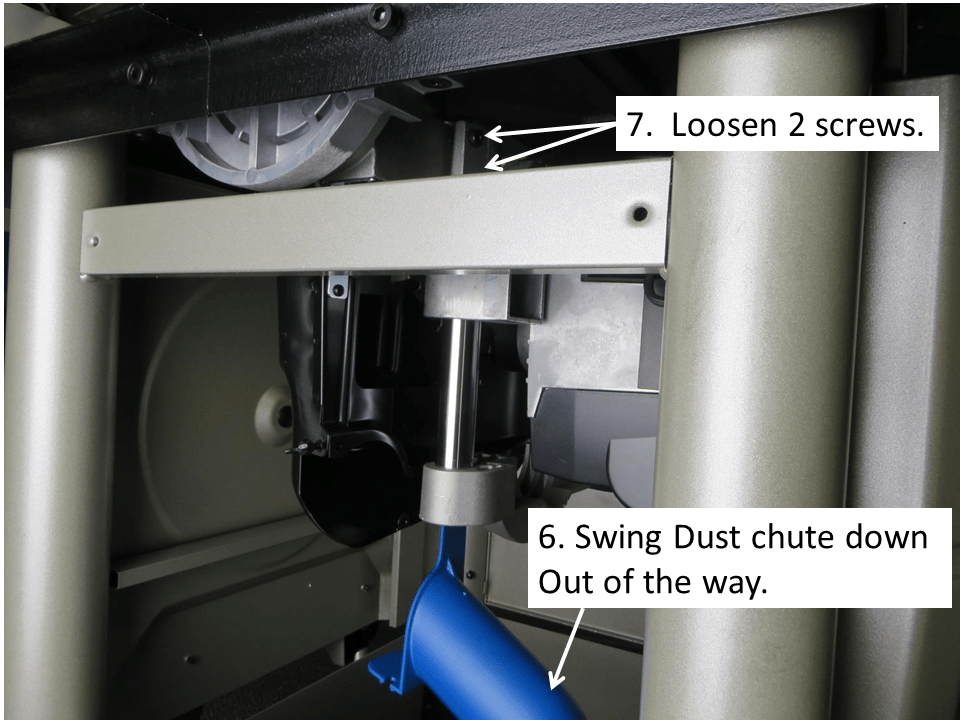 Delta 36725 Blade alignment to miter slot