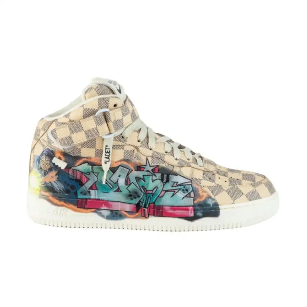 Louis Vuitton x Nike Air Force 1 Mid By Virgil A Graffiti
