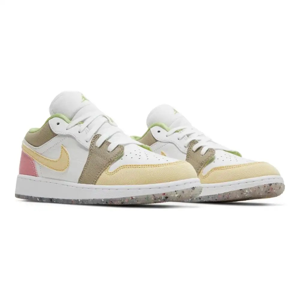 Air Jordan 1 Low GS Pastel Grind Vivid Green