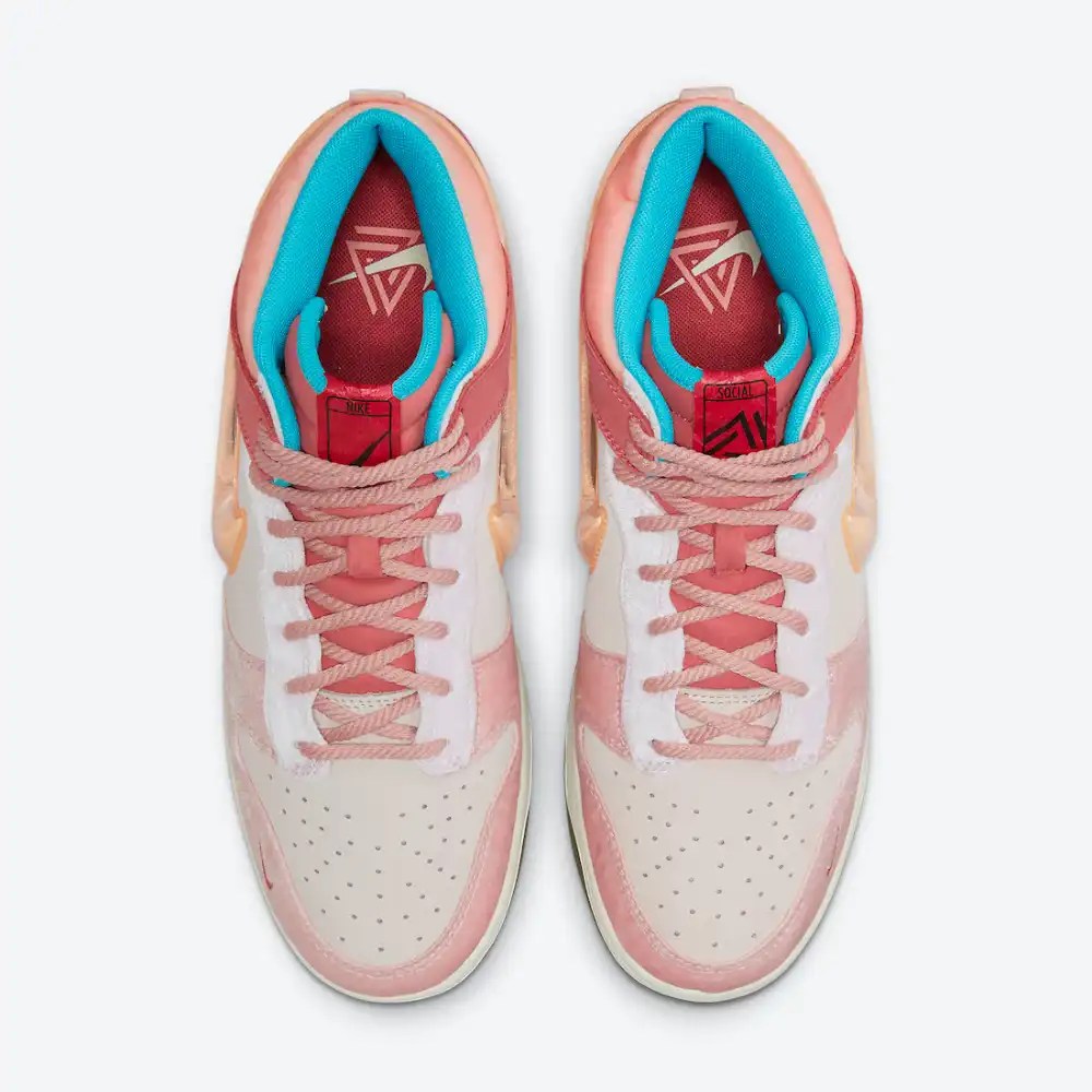 Social Status x Nike Dunk Mid Free Lunch Strawberry Milk