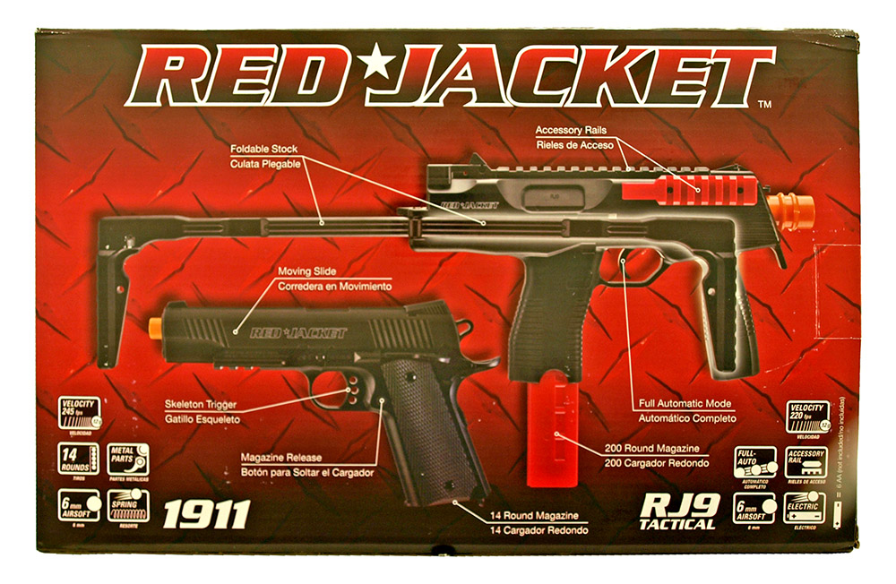 Red Jacket Airsoft Rifle and Handgun Set