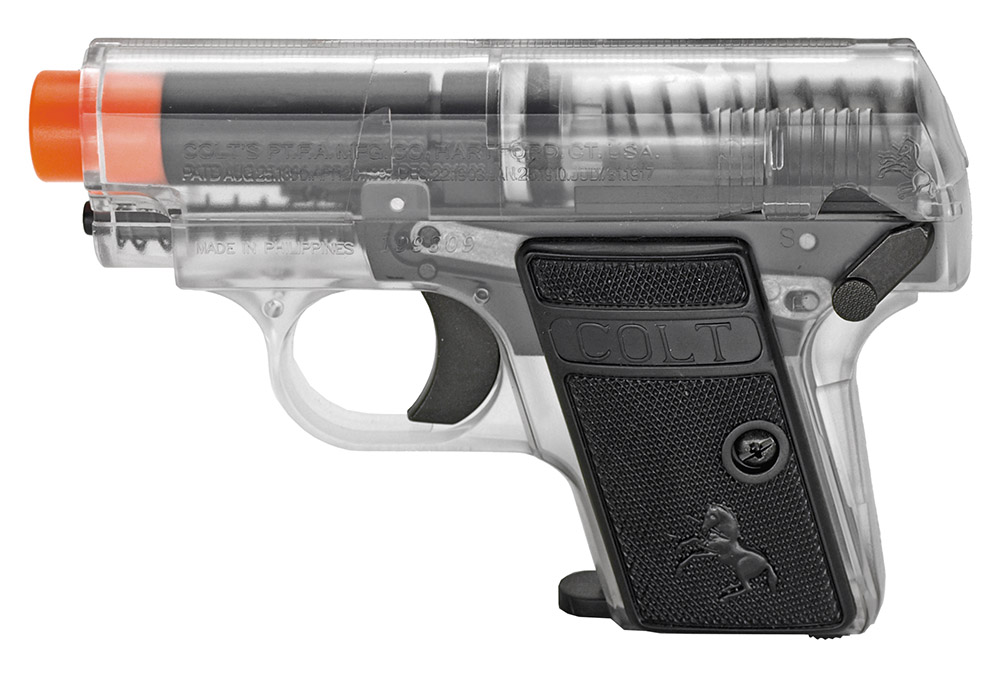 Twin Pack Colt 25 Spring Airsoft Pocket Pistols Clear