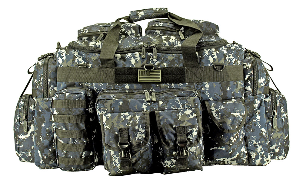 The Tank Duffle Bag (Large) Blue Digital Camo