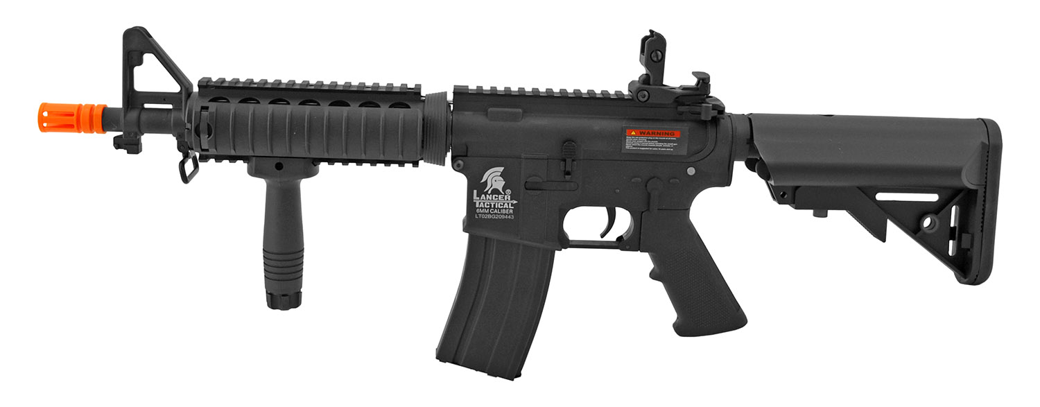 Lancer Tactical Full Metal AR15 Style M4 AEG Airsoft Assault Rifle Black
