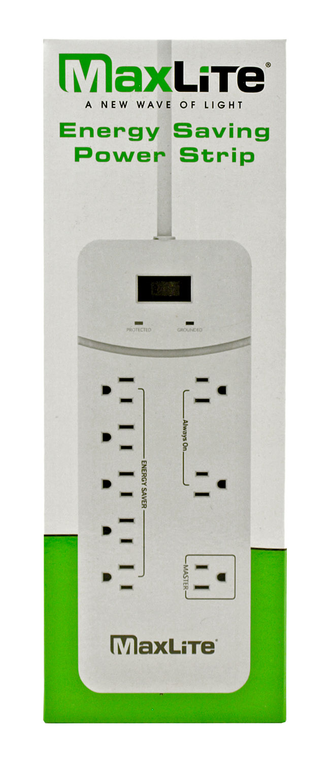 Energy Saving 8 Outlet Automatic Power Strip MaxLite APS8/1350J