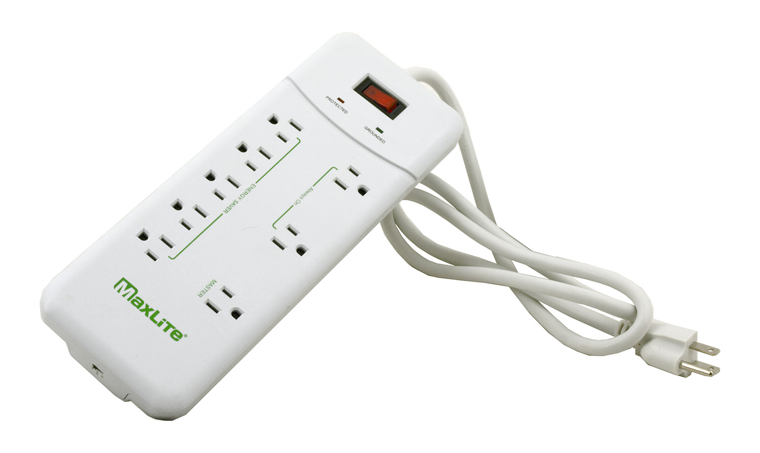 Energy Saving 8 Outlet Automatic Power Strip MaxLite APS8/1350J