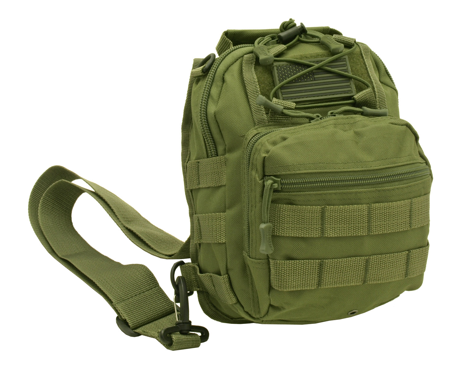 Concealed Carry EDC Tactical Molle Sling Ammo Bag Olive Military Green