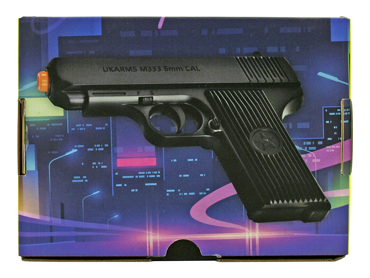 UKArms M333B Spring Powered Airsoft Gun Black