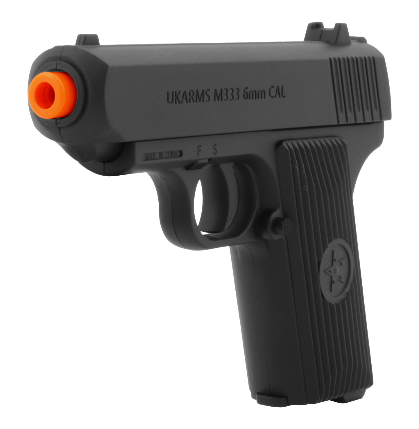 UKArms M333B Spring Powered Airsoft Gun Black