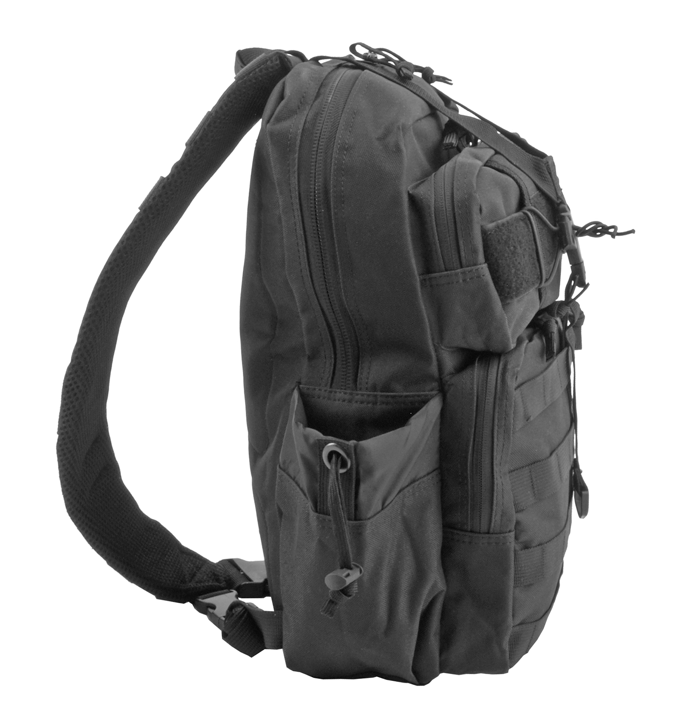 Hard Stone Flight Pack Tactical Travel Sling Backpack Black