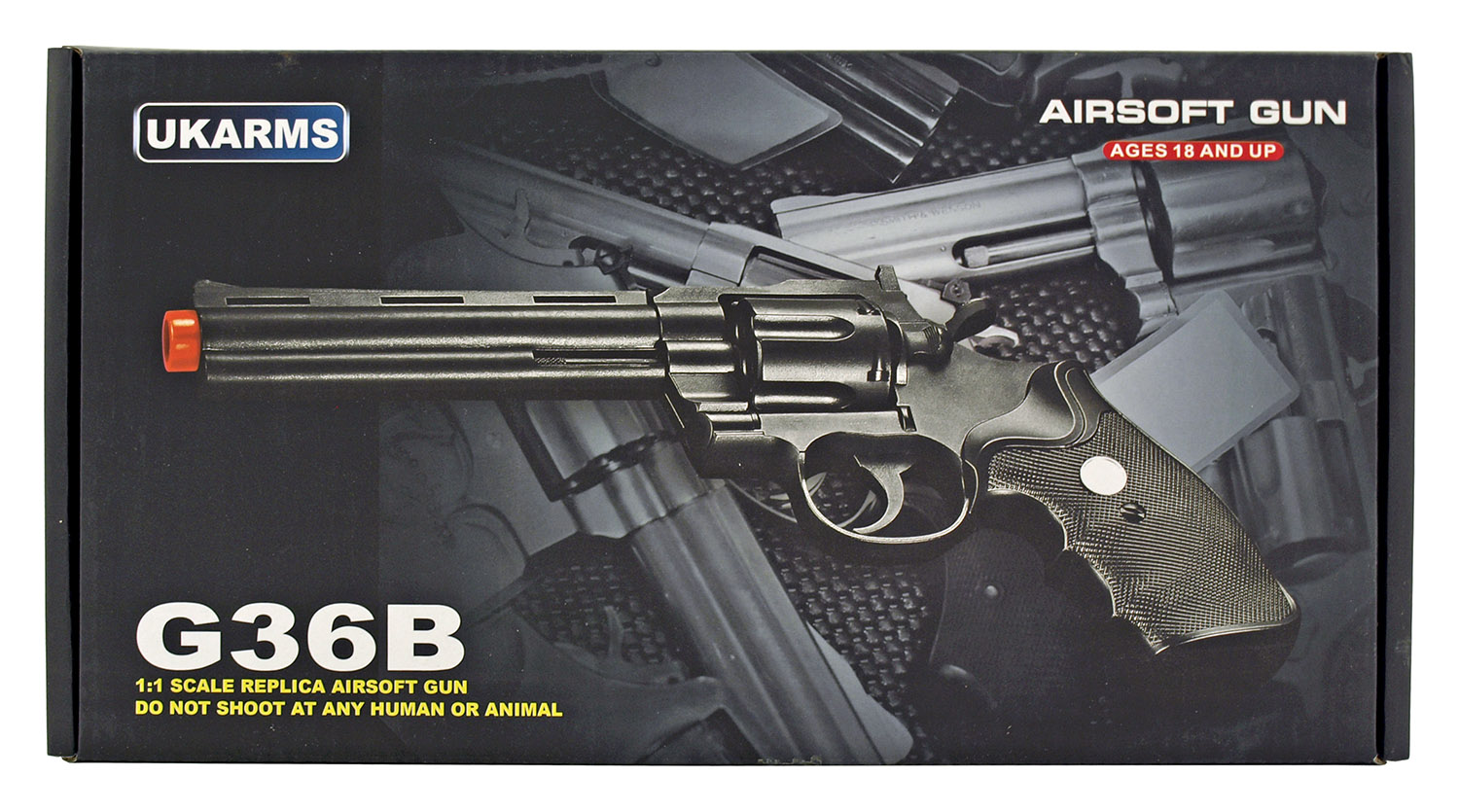 UKArms G36B Six Shooter Revolver Spring Powered Airsoft Pistol
