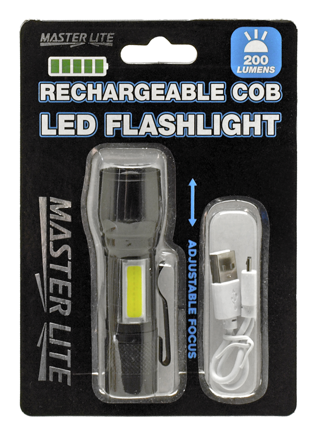 Rechargeable COB LED Flashlight Master Lite