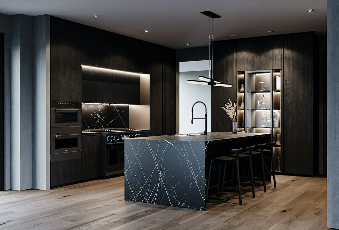 The Bold and the Beautiful Transforming Spaces with Black Kitchen