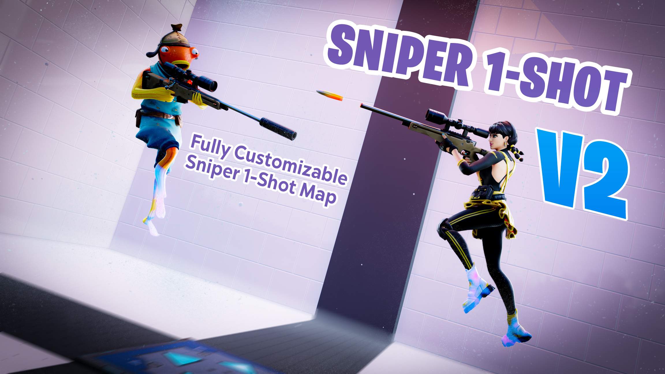 Sniper 1shot V2 Fortnite Creative FFA, Mini Games, and Map Code