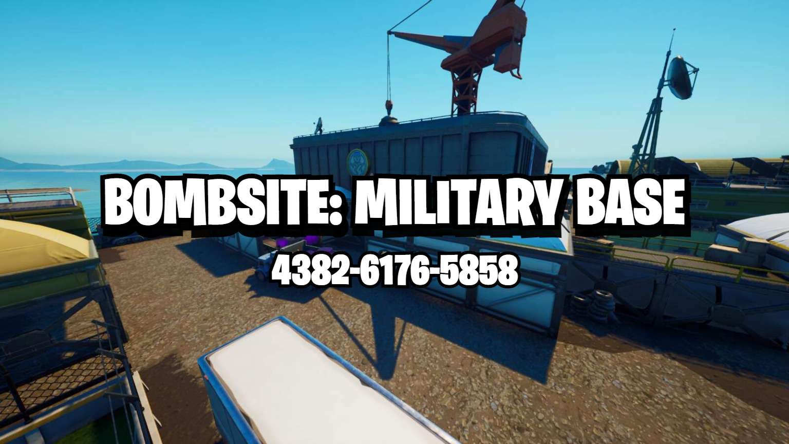 BOMBSITE MILITARY BASE Fortnite Creative Map Code Dropnite