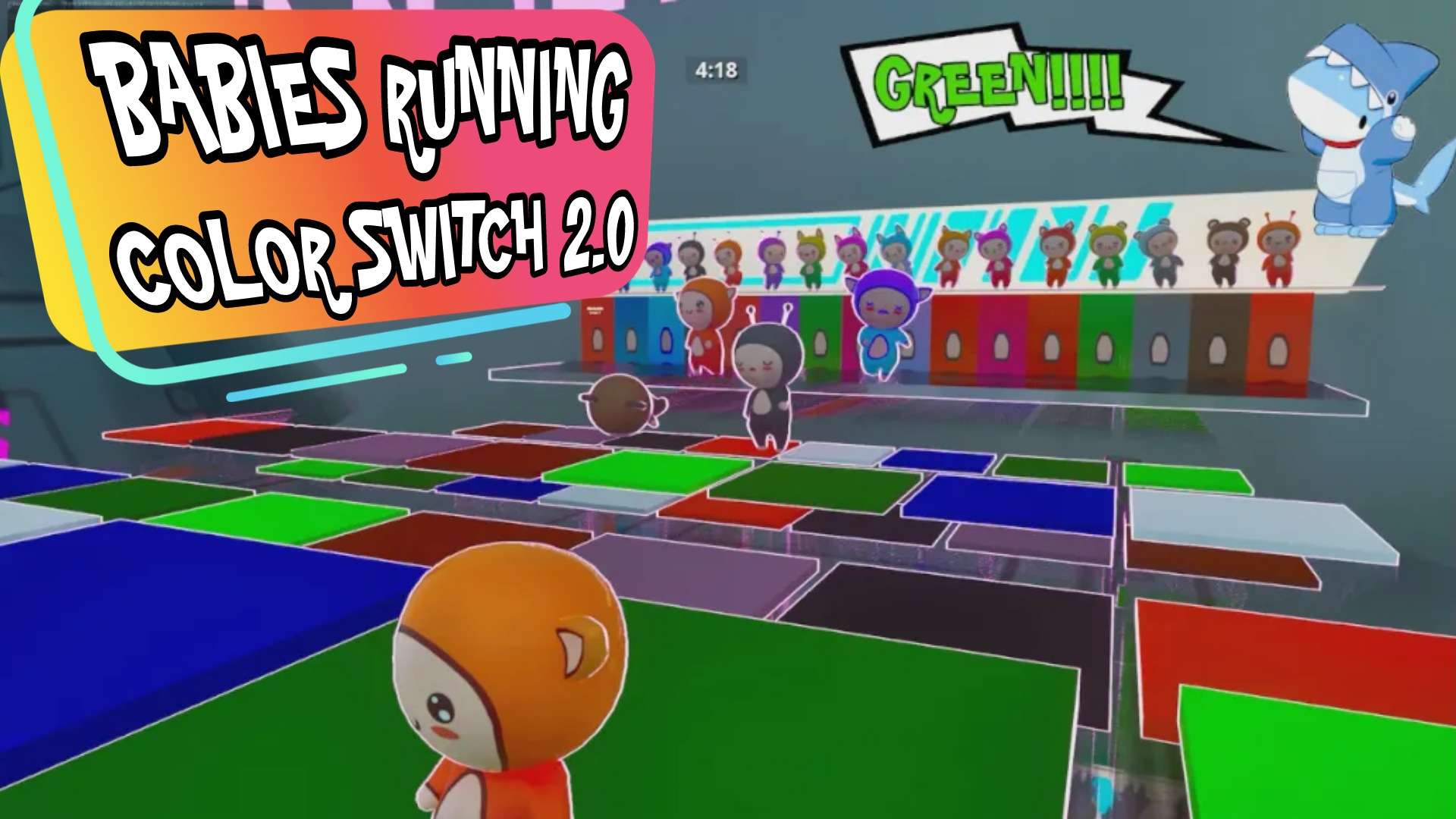 🚼BABIES RUNNIN Color Switch 2.0 Fortnite Creative Map Code Dropnite