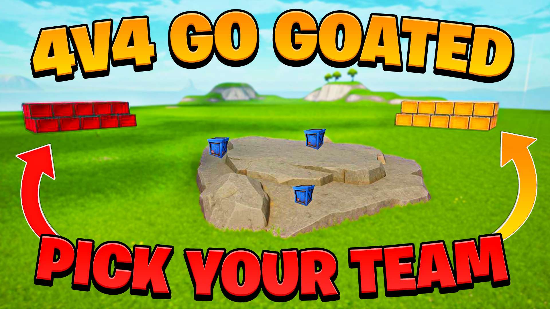 Cola's 4v4 Go Goated! Pick Your Team Fortnite Creative Mini Games and