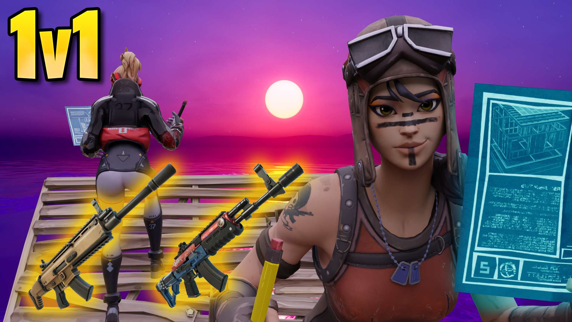 Raft 1v1 Build Fights! All Weapons! Fortnite Creative Map Code Dropnite