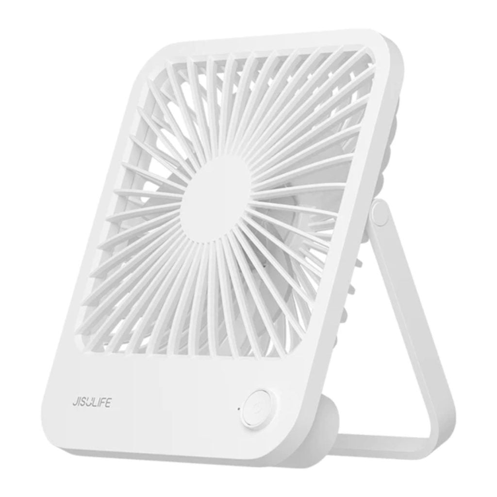 JISULIFE FA26 Rechargeable Ultra Thin Desktop Fan (4500mAh) White