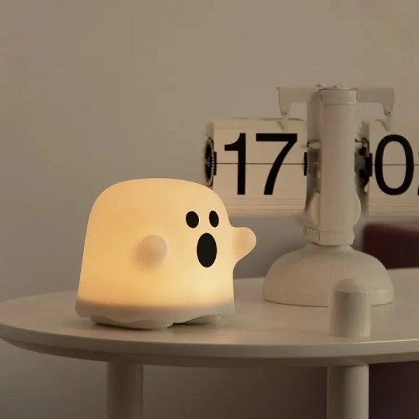 Cute Boo Ghost Silicone Lamp Touch Sensor Dimmable LED Ghost Night