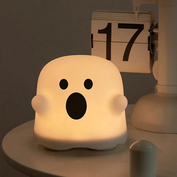 Cute Boo Ghost Silicone Lamp Touch Sensor Dimmable LED Ghost Night
