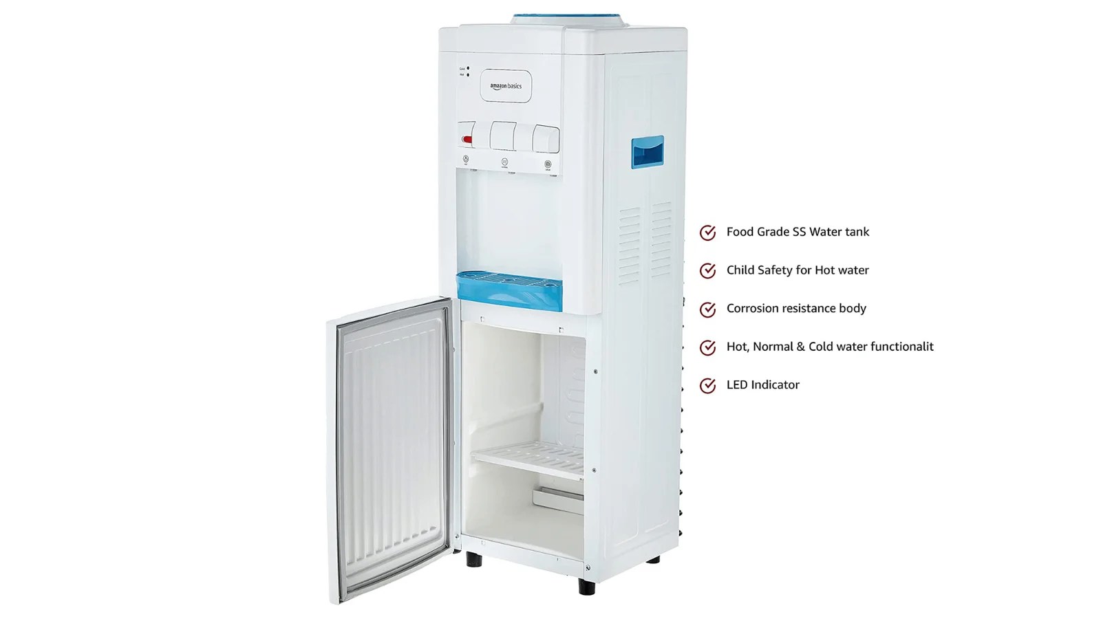 Amazon Basics TopLoading Water Dispenser with Hot, Cold