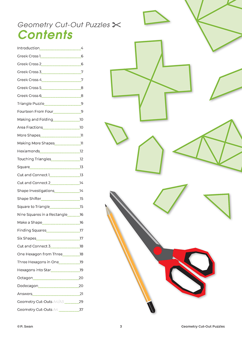 Geometry CutOut Puzzles (Download) Dr Paul Swan Maths