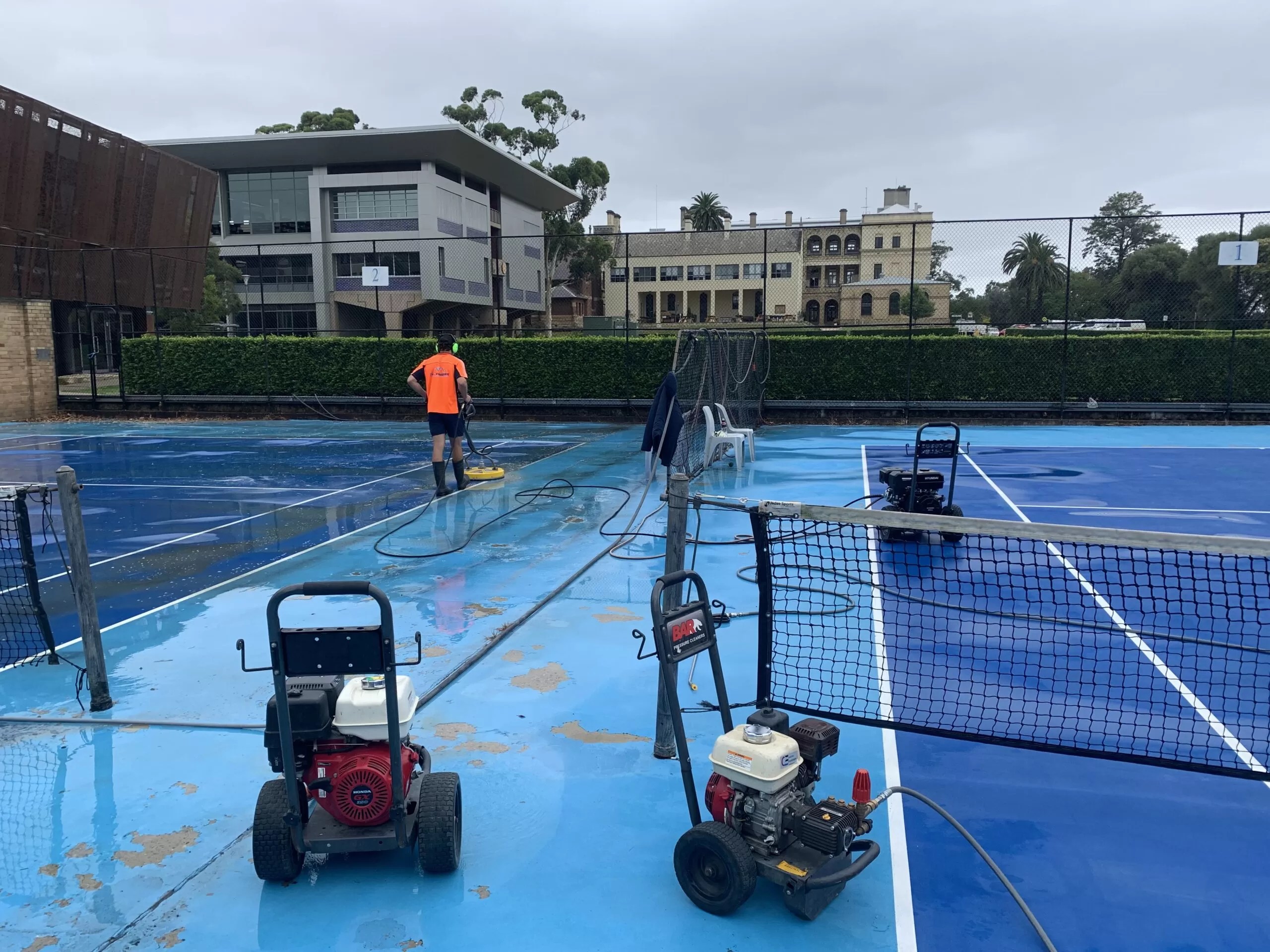 Tennis Court Cleaning Dr. Pressure Sydney