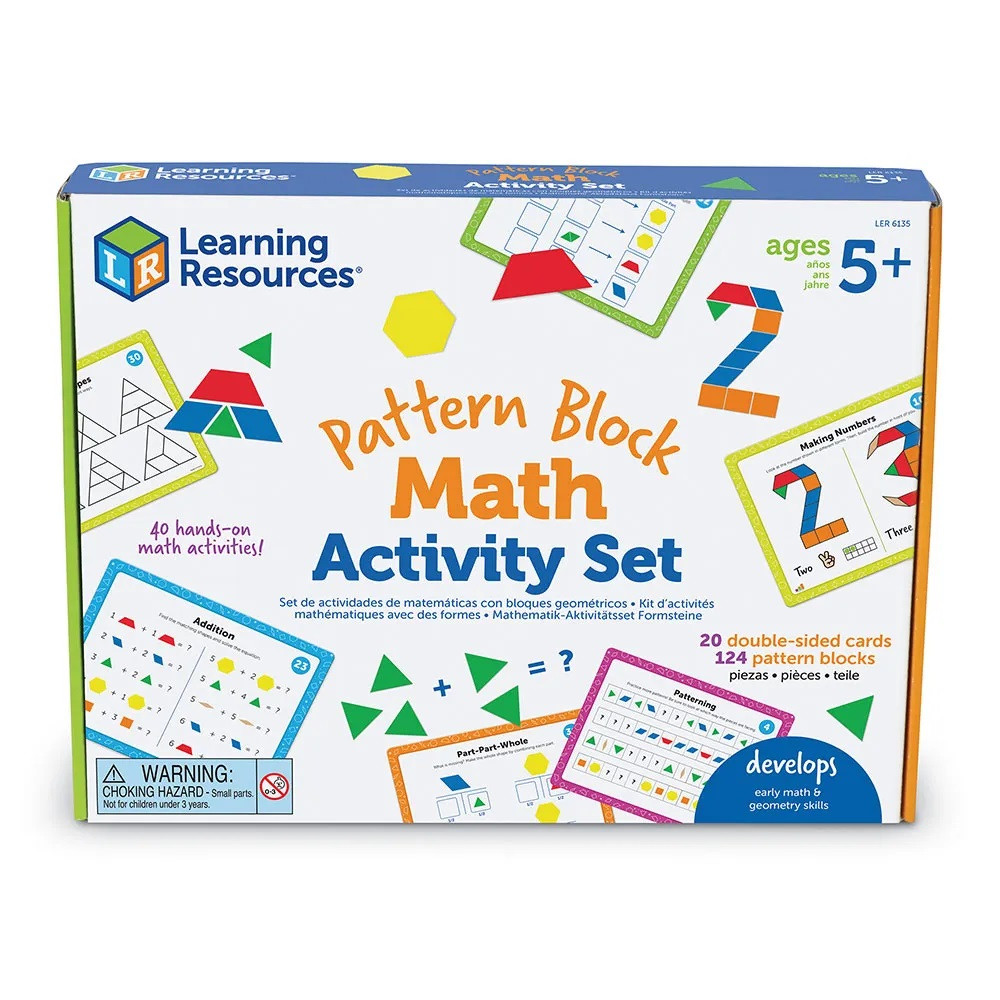 Pattern Block Math Activity Set LEARNING RESOURCES