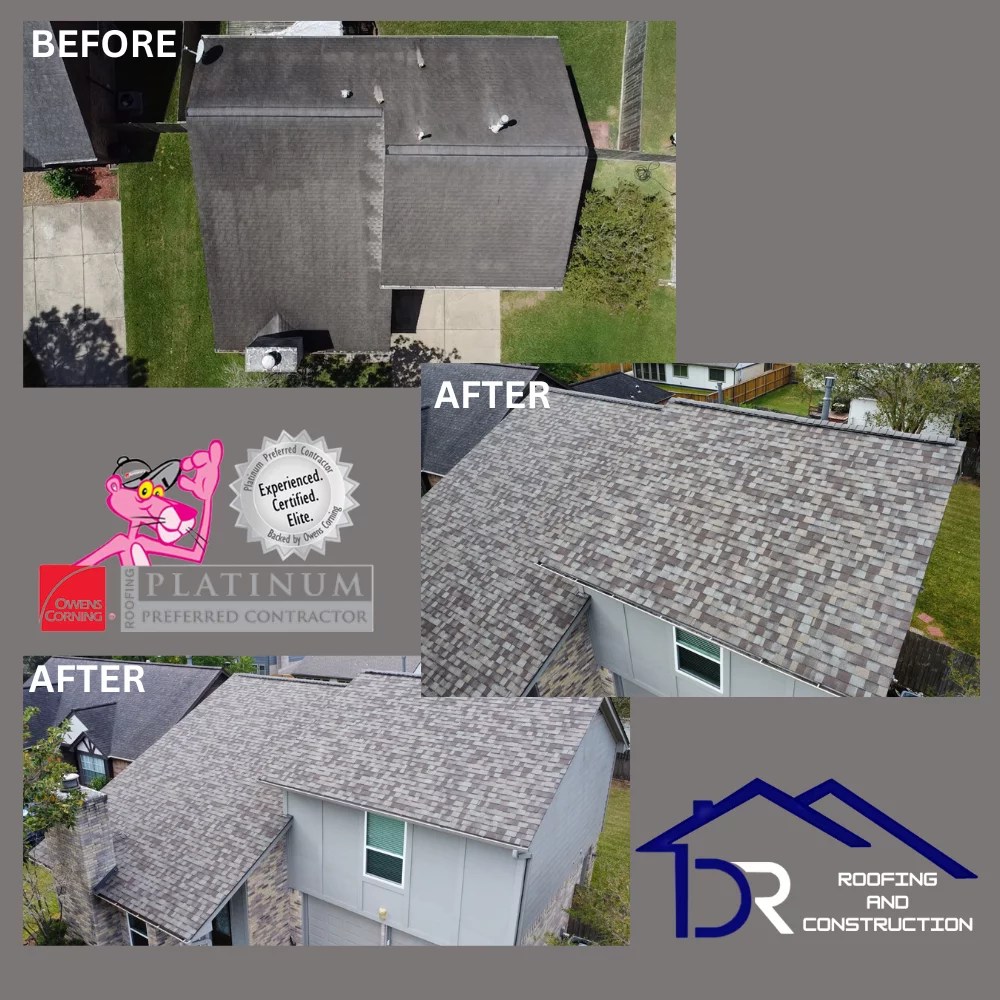 Roofer League City TX DR Roofing and Construction