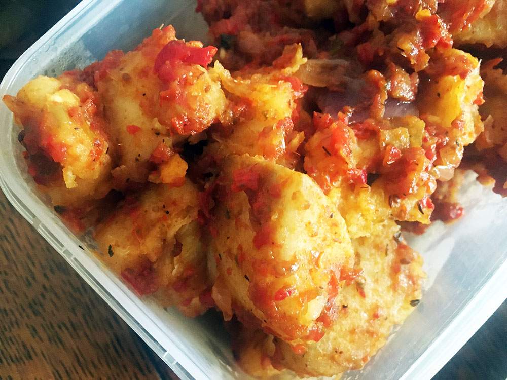 Peppered Yam, with peppered beef and goat meat Dr Sango