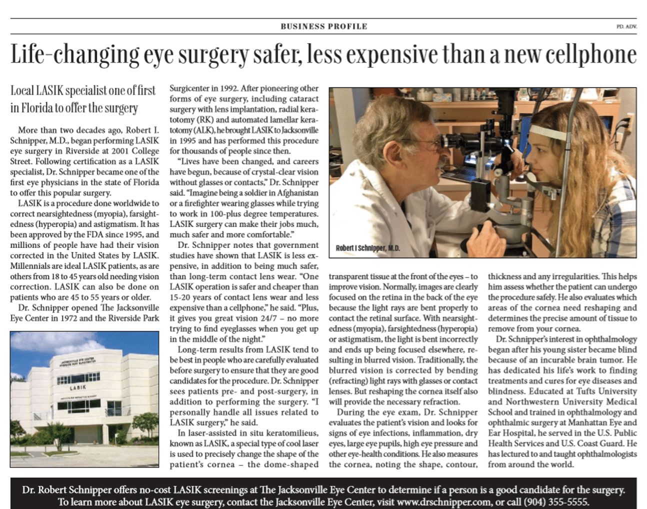 In The Media Jacksonville Eye Center